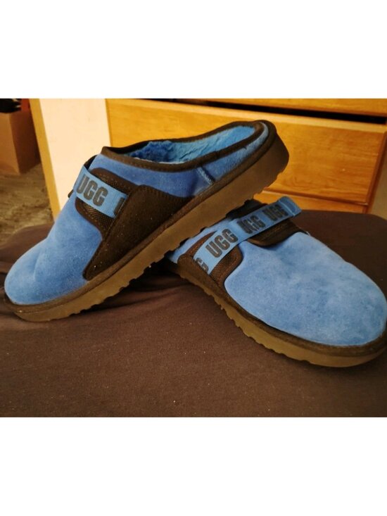 UGG BLUE DUNE SLIP-ON SUEDE/ SHEEPSKIN COMFORT SLIPPERS, Men’s Size 14 main image 5